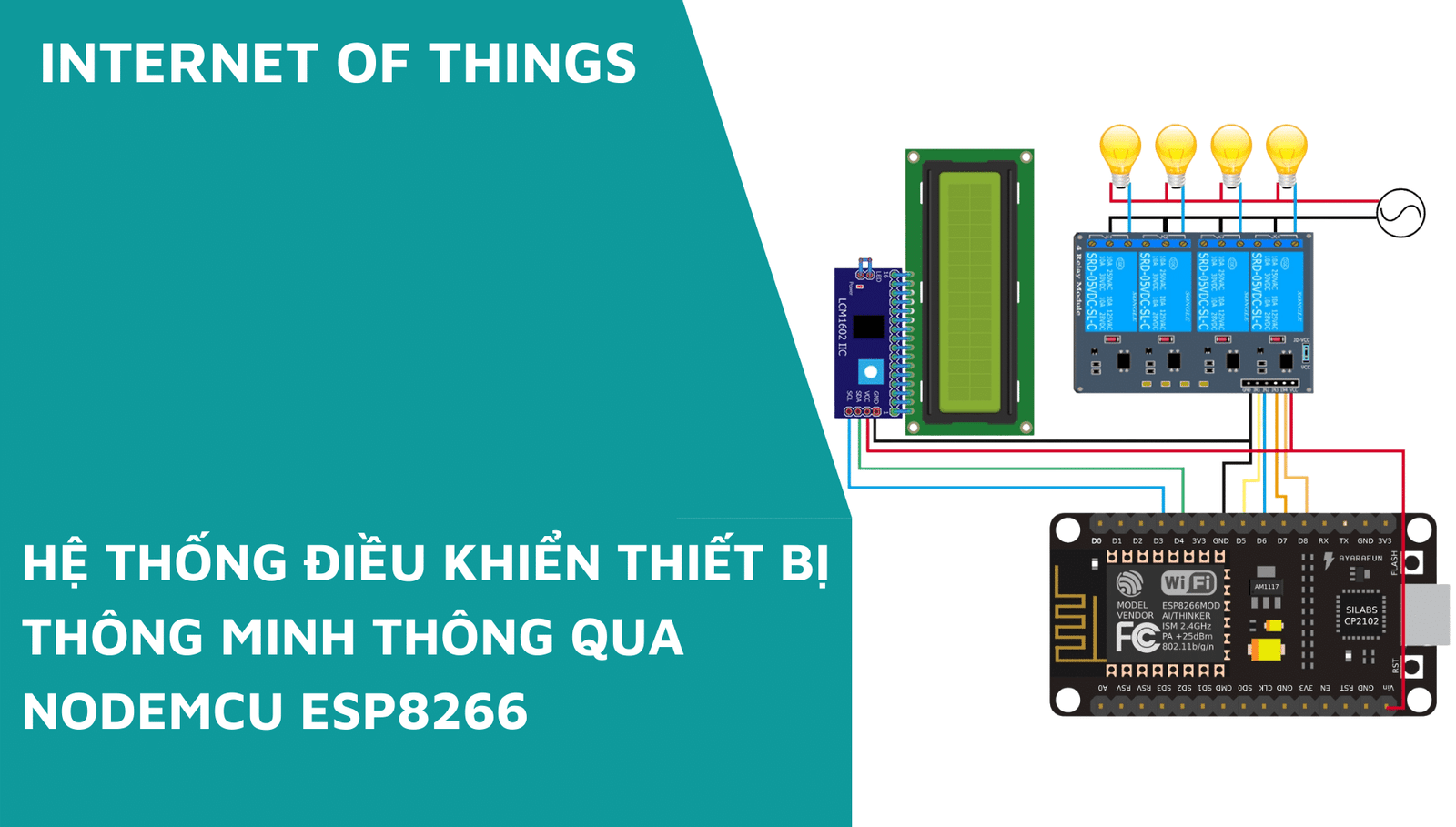 Hệ thống điều khiển thiết bị thông minh thông qua NodeMCU ESP8266 và App Mobile